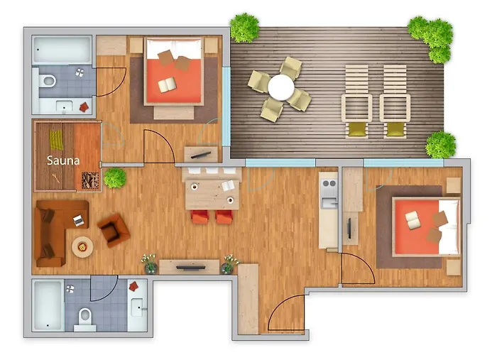 شقة Residenz Fliana Deluxe *